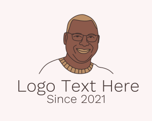 Zulu - Smiling Man Character logo design