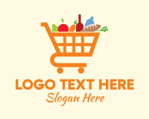 Grocery Store - Grocery Shopping Cart logo design