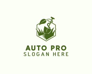 Landscaping Shovel Plant Logo