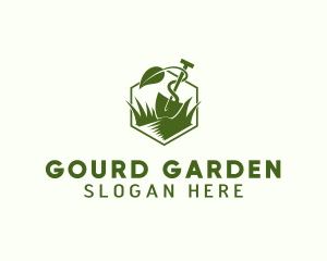 Landscaping Shovel Plant logo design