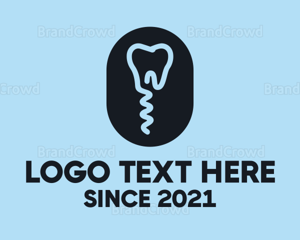 Endodontics Dental Tooth Logo