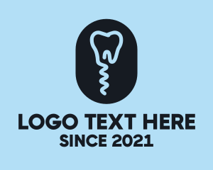 Toothbrush - Endodontics Dental Tooth logo design