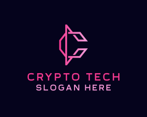 Crypto - Gradient Crypto Fintech logo design