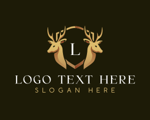 Financial - Elegant Deer Crest logo design