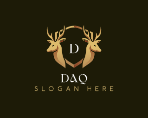 Elegant Deer Crest Logo