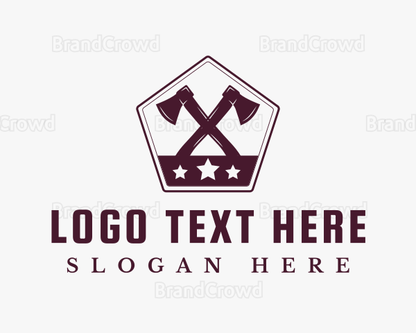 Generic Axe Lumberjack Logo