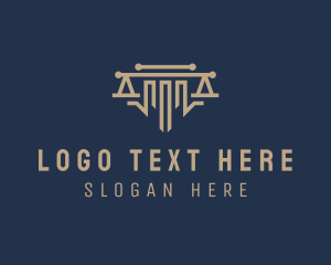 Judge - Law Firm Pillar logo design