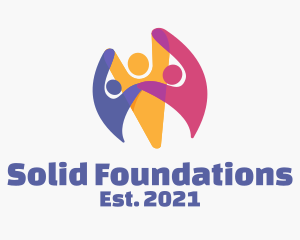 Children - Colorful Human Charity logo design