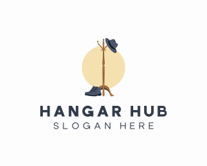 Hat Hanger Furniture logo design