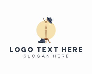 Coat Hanger - Hat Hanger Furniture logo design