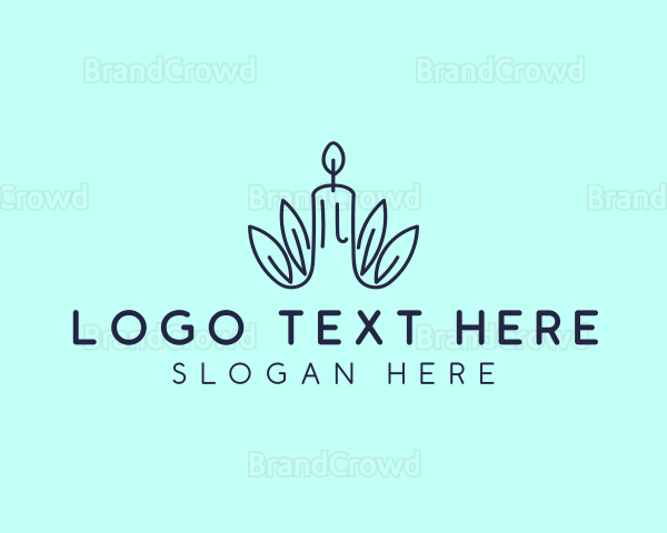 Candle Wax Leaf Logo