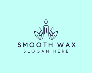 Wax - Candle Wax Leaf logo design