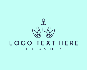 Candle Wax Leaf Logo