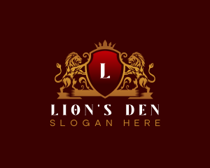 Elegant Lion Crest logo design