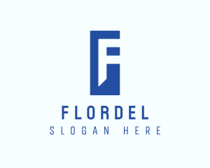 Generic Blue Letter F logo design