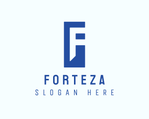 Generic Blue Letter F logo design