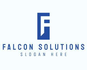 Generic Blue Letter F logo design