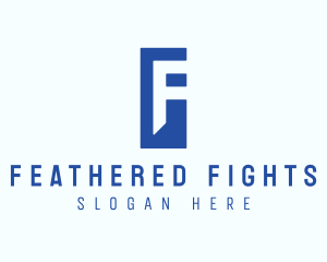 Generic Blue Letter F logo design