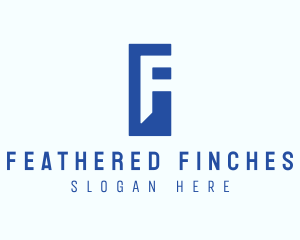 Generic Blue Letter F logo design