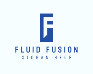 Generic Blue Letter F logo design