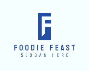 Generic Blue Letter F logo design