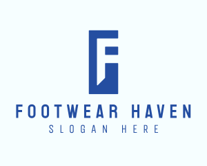 Generic Blue Letter F logo design