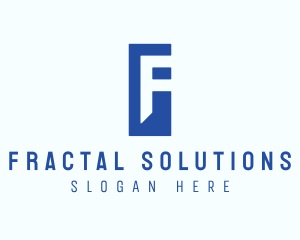 Generic Blue Letter F logo design