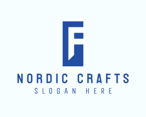 Finland - Generic Blue Letter F logo design