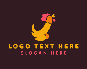 Genitalia - Naughty Erotic Chicken logo design