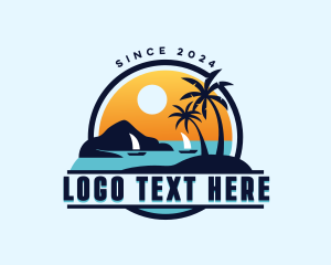 Tropical - Beach Travel Vacation logo design