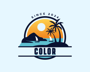 Tropical - Beach Travel Vacation logo design