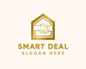 Deal - Real Estate Deal Handshake logo design