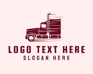 Fast - Express Truck Logistics logo design