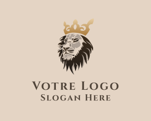 King - Royal Lion King logo design