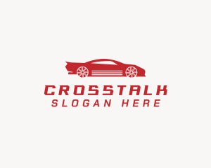Rideshare - Sports Car Driving logo design