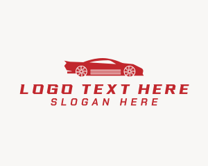 Drag Racing - Sports Car Driving logo design