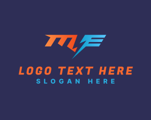 Electronics - Lightning Bolt Letter ME logo design
