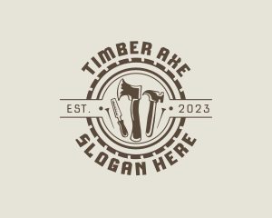 Rustic Carpenter Tools  logo design