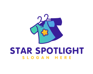 Kiddie Star Shirt logo design