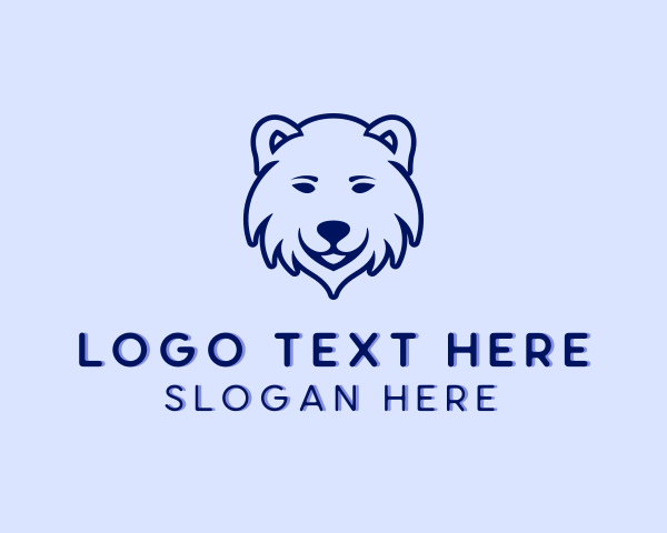 National Animal - Polar Bear Zoo logo design