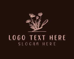 Flower Garden Landscaping Logo