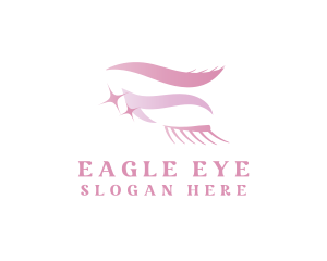 Pink Eyelash Cosmetics logo design