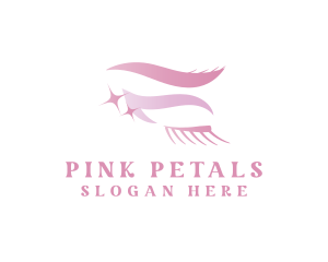 Pink Eyelash Cosmetics logo design