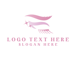 Pink - Pink Eyelash Cosmetics logo design