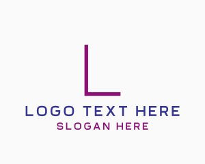 Initial - Modern Social Media logo design