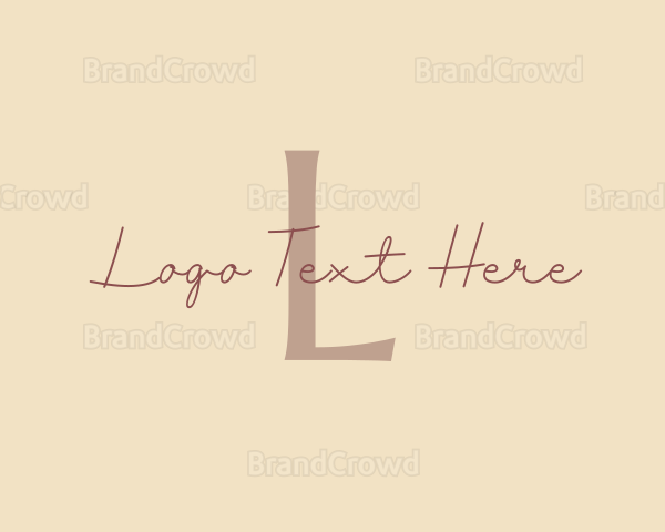 Fashion Beauty Lettermark Logo