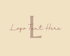 Makeup Artist - Fashion Beauty Lettermark logo design