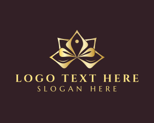 Luxury - Wellness Lotus Yoga logo design