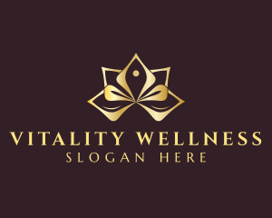 Wellness Lotus Yoga logo design