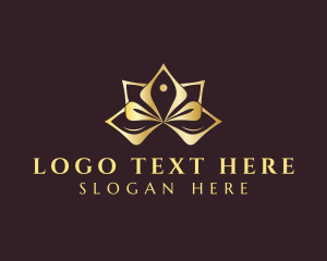 Sauna - Wellness Lotus Yoga logo design
